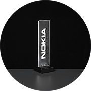 display de acrílico personalizado com led